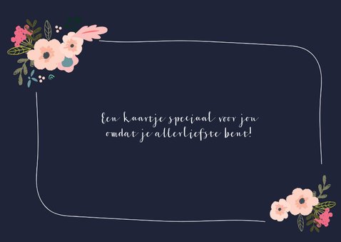 Bloemen kaart met Bonjour Gorgeous 3