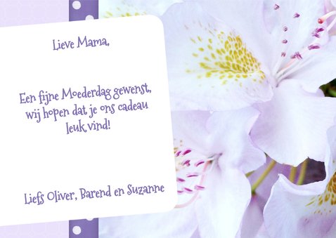 Bloemenkaart De liefste - BK 3