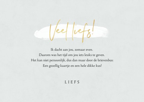 Bloemenkaart veel liefs zomaar stijlvol goud 3