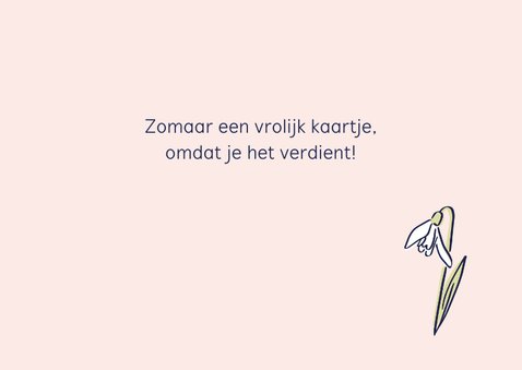 Bloemenkaart voorjaarsgroetjes 3