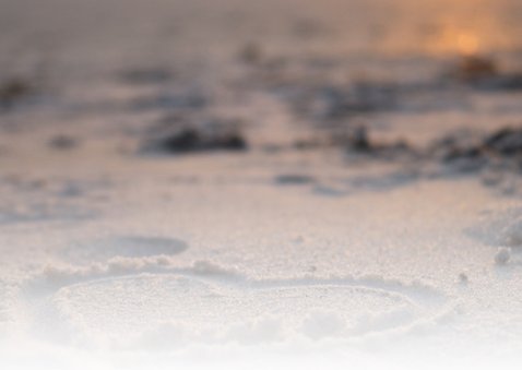 Bruiloft bedankkaart strand Achterkant