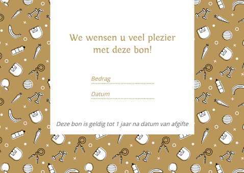 Cadeaubon zakelijk zzp voeding en leefstijl 3