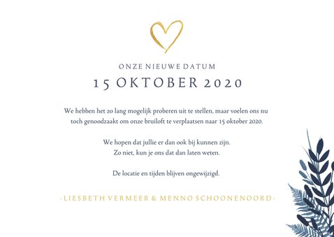 Change the date trouwkaart - good things come to those who.. 3