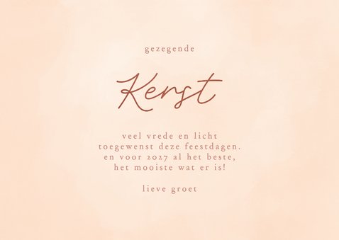 Christelijke kerstkaart gezegende kerst engel met ster 3
