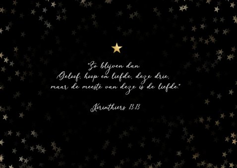 Christelijke kerstkaart met foto - Geloof hoop en liefde 2
