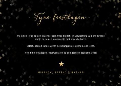 Christelijke kerstkaart met foto - Geloof hoop en liefde 3