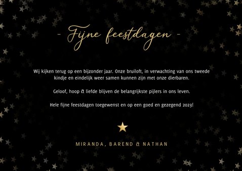 Christelijke kerstkaart met foto - Geloof hoop en liefde 3