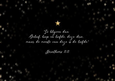Christelijke nieuwjaarskaart - geloof hoop en liefde 2