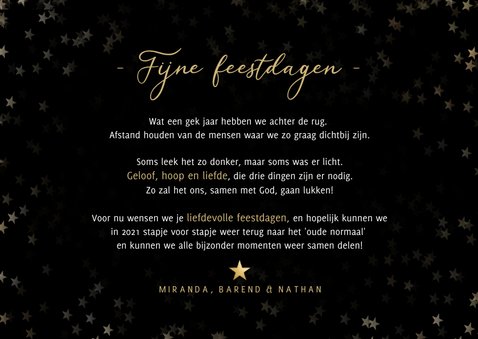 Christelijke nieuwjaarskaart - geloof hoop en liefde 3