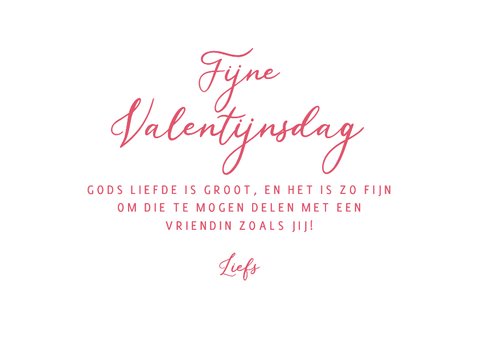 Christelijke valentijnskaart Gods liefde handgebaar hartjes 3