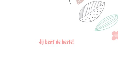 Coachingskaart You are awesome met bloemen 3