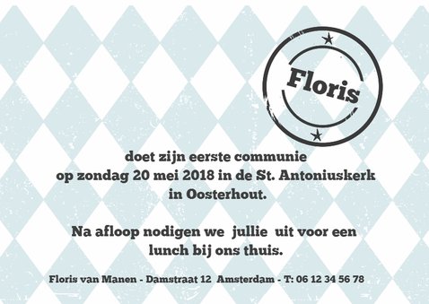Communie blauwe wiebers 3