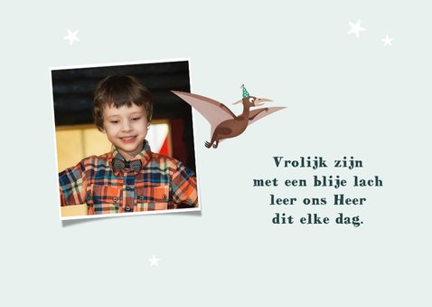 Communie dino triceratops vogel slinger 2