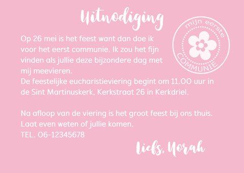 Communie hout girl1 3