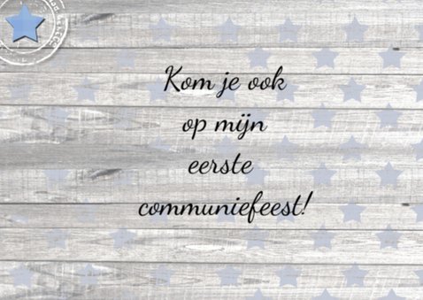 communie jongen foto ster 2