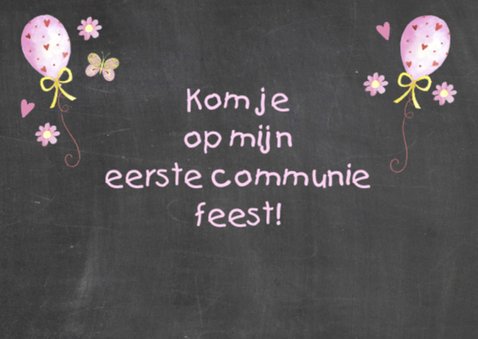 communie schoolbord foto 2