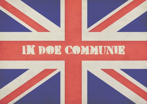 Communiekaart Engelse vlag - BK 2