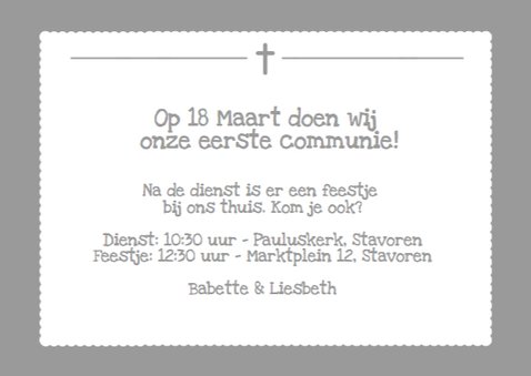 Communiekaart Foto 2 personen 3