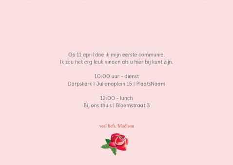 Communiekaart Geheime Rozentuin 3