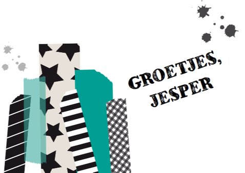 Communiekaart Jongen Tape Stoer 3