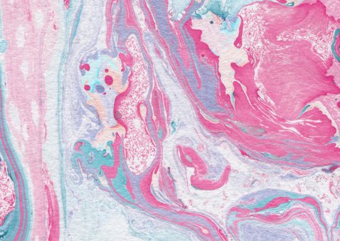 Communiekaart verf en sticker roze-aqua 2