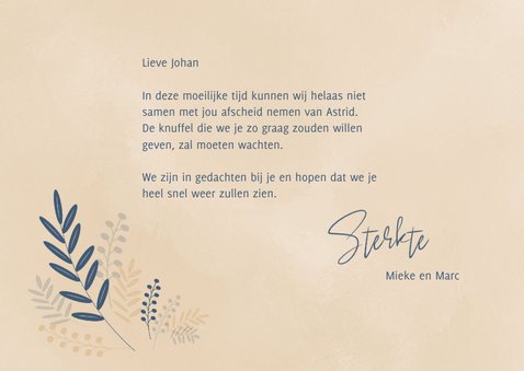 Condoleance Het liefst was ik nu bij jou 3