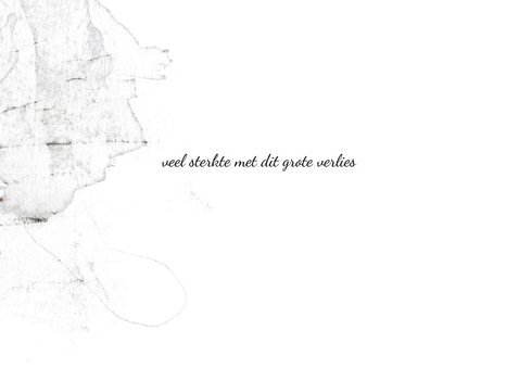 Condoleance kaart witte orchidee 3
