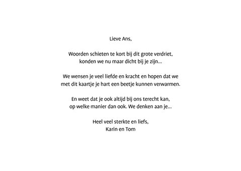 Condoleance stemmige bomen 3