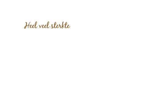 Condoleance woorden tekort 3