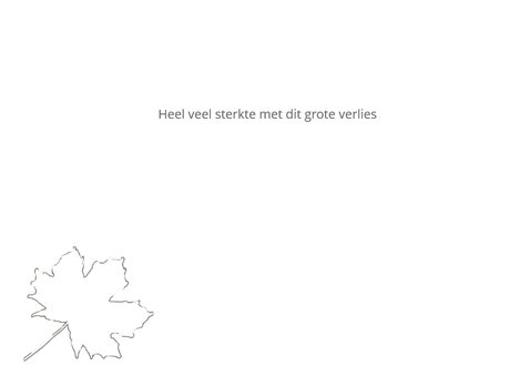 Condoleancekaart herfst vaarwel 3