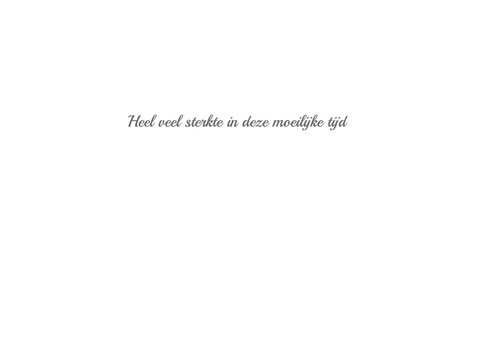 Condoleancekaart Witte Roos Deelneming 3