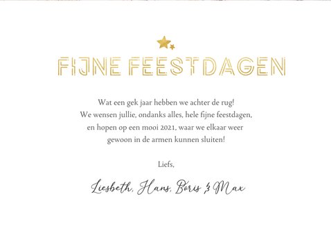 Corona fotocollage kerstkaart - 2020 wat een jaar! 3