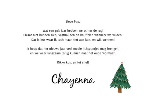 Corona kerstkaart - hart onder de riem kerstman met foto 3