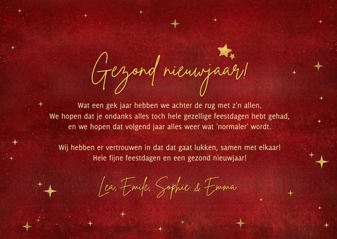 Corona nieuwjaarskaart - samen gaat het ons lukken met foto 3