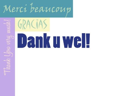 Dank u wel meertalig 2