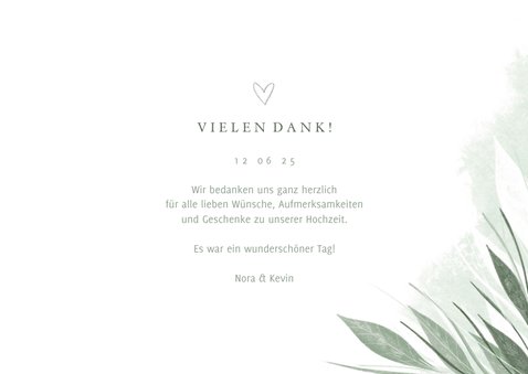 Danksagung Hochzeit Fotocollage Zierliche Kaartje2go