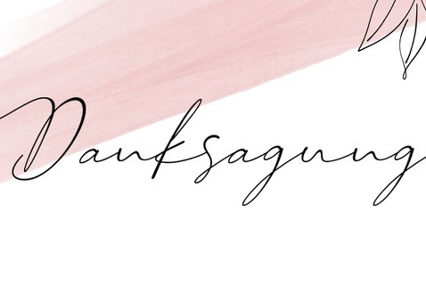 Danksagung zum Hochzeitstag feine Linien 2