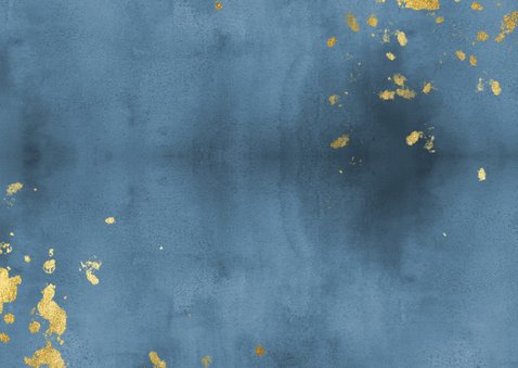 Danksagung zur Geburt dunkelblau mit Godakzenten Rückseite