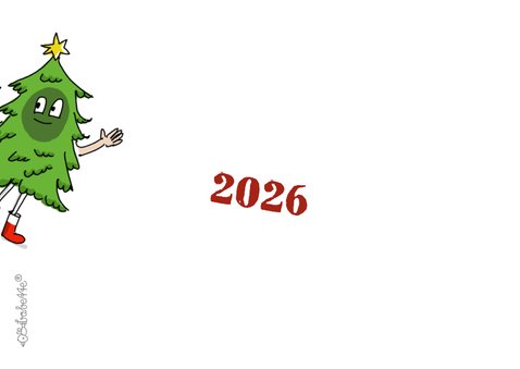 Dansende kerstbal kerstboom en kerstkado fotocollage 2