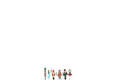 De notenkraker ballet kerstkaart Achterkant