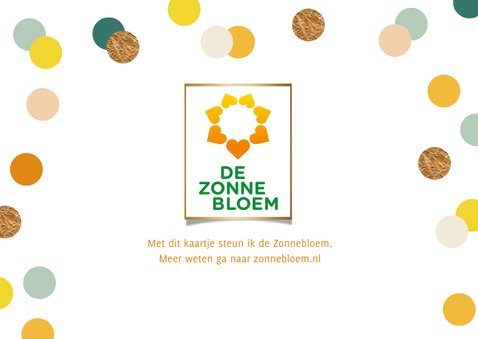 de Zonnebloem- Dikke knuffel speciaal voor jou 2