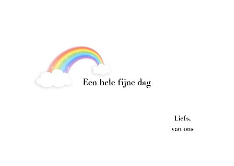 Dierenkaart - Eenhoorn konijntje regenboog 3