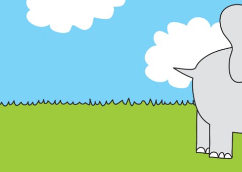 Dierenkaart Lieve Olifant 2