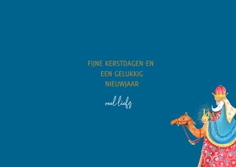 Drie koningen kerstkaart fotokaart 3
