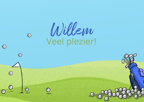 Driewieler Golfen Anet Illustraties 3