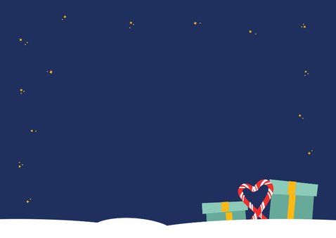 Een vrolijk Volkswagen busje vol kerst diertjes Achterkant