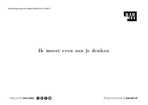 Een zomaar kaartje met zwart-wit tegel patroon 3