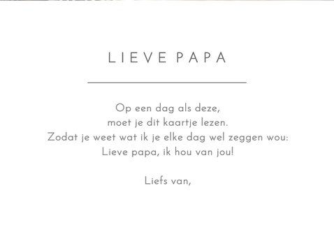 Eenvoudige fotocollage vaderdag kaart met 6 eigen foto's 3