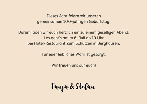 Einladung Gemeinsam Gut aussehen 100 3