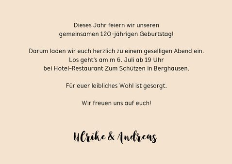 Einladung Gemeinsam Gut aussehen 120 3